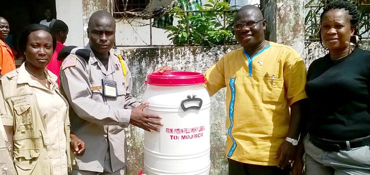 PFL Staff improves sanitation within prisons.