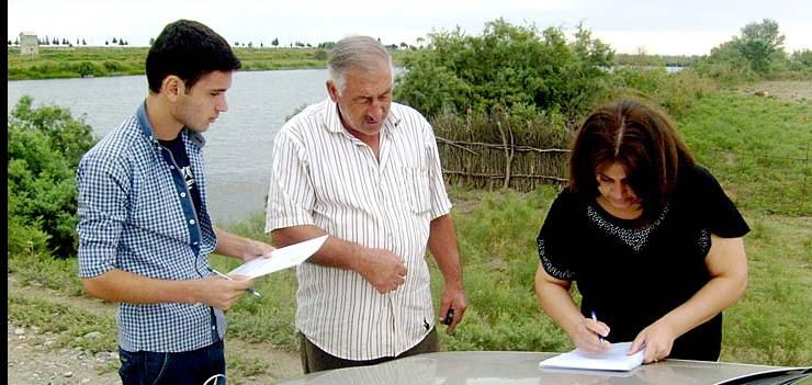 “Dalga” Ecology and Nature Protection Public Union conducts environmental survey in those communities located on the bank of Araz and Kura rivers